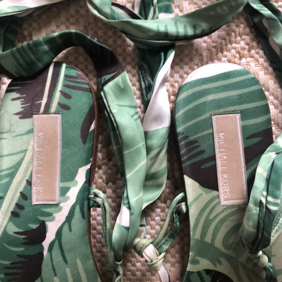 Michael Kors Collection Satin Ribbon Sandals, 8.5 - Picture 3 of 4